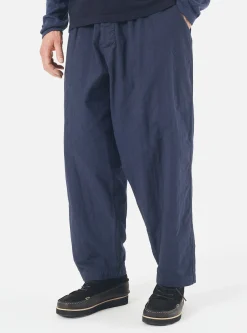 Best Sale Quilted Oxford Pant In Navy Cotton Men Trousers.