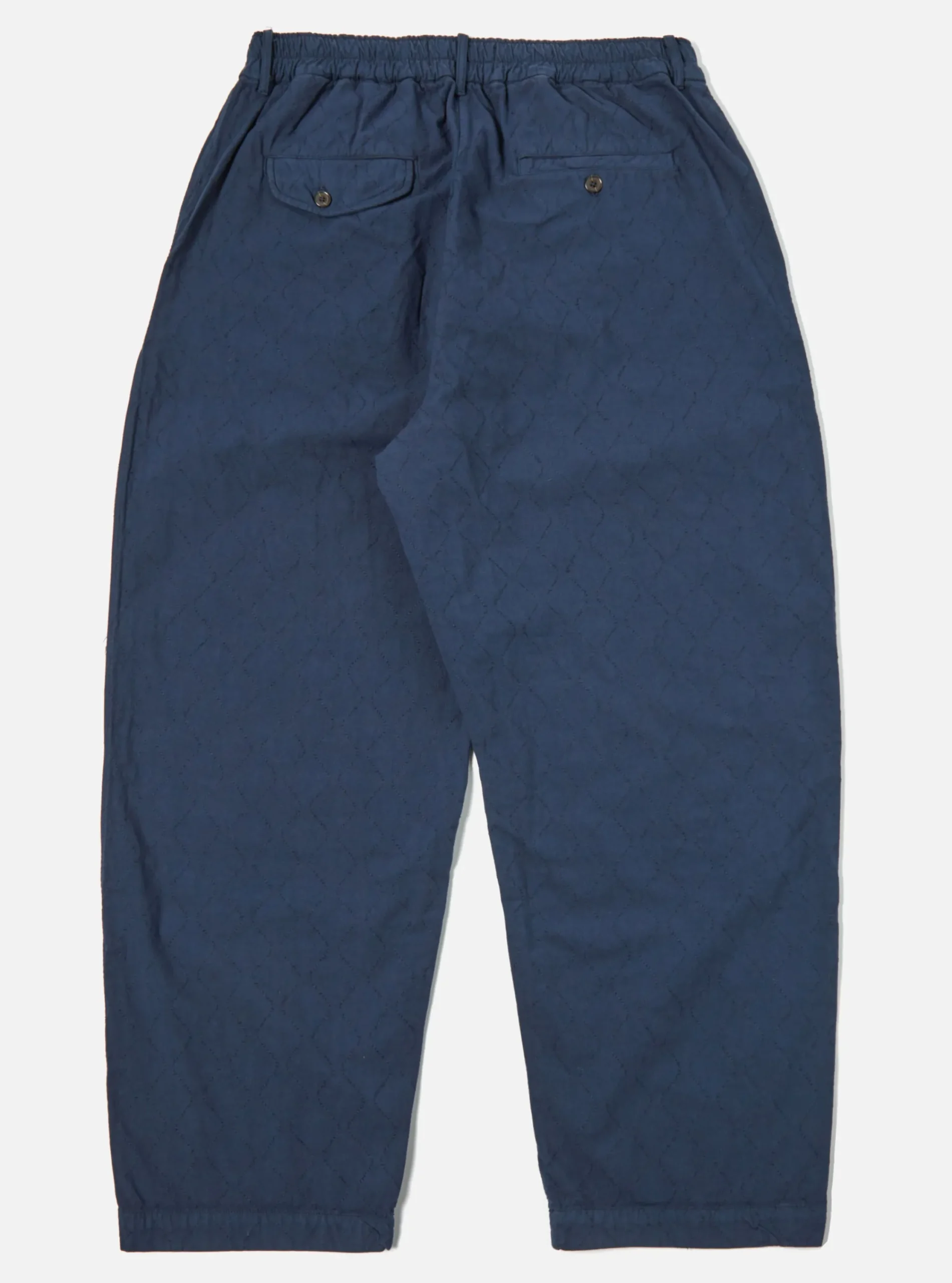 Best Sale Quilted Oxford Pant In Navy Cotton Men Trousers.