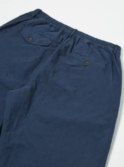 Best Sale Quilted Oxford Pant In Navy Cotton Men Trousers.