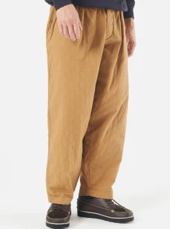 Flash Sale Quilted Oxford Pant In Cumin Cotton Men Trousers.