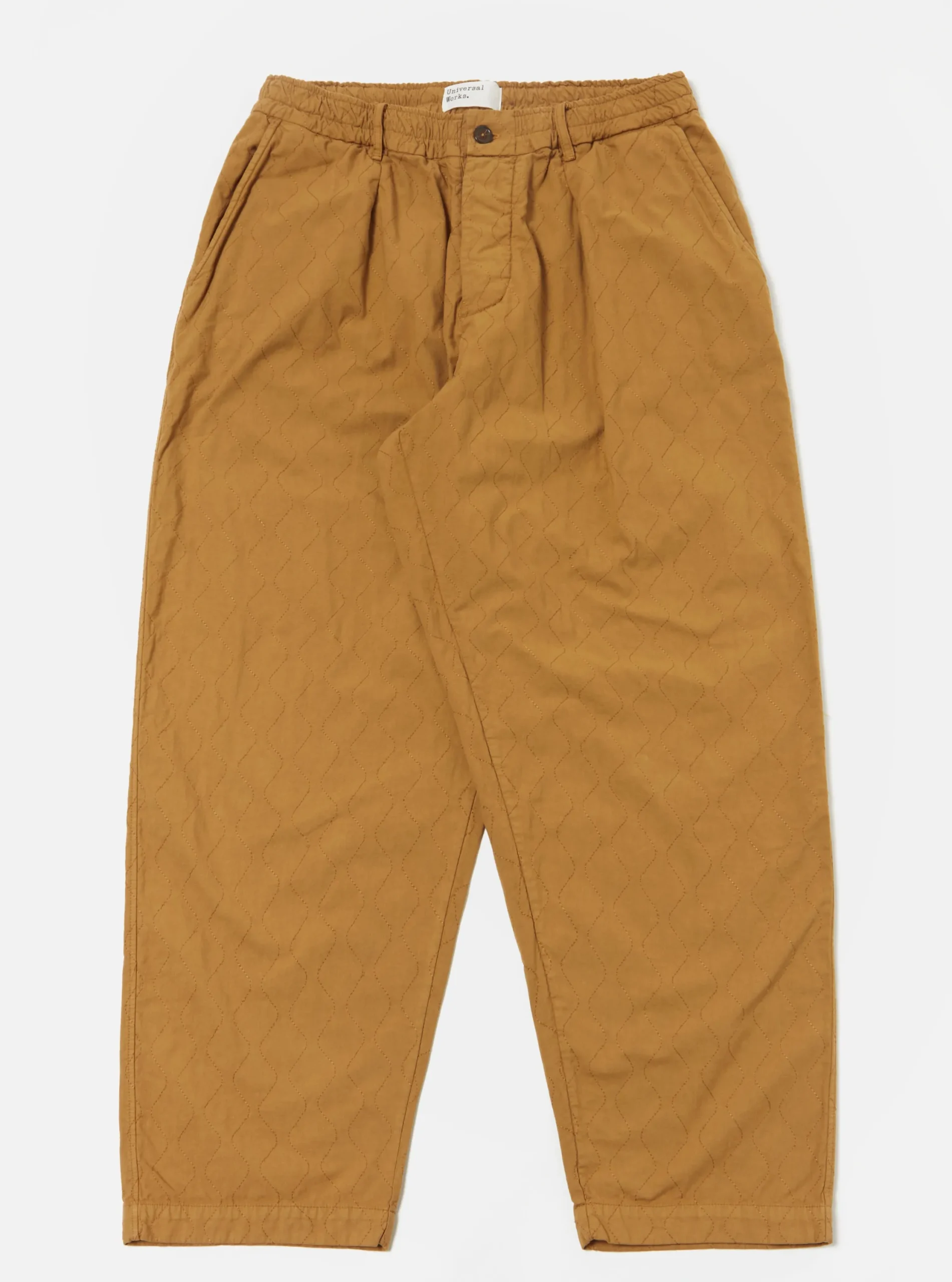 Flash Sale Quilted Oxford Pant In Cumin Cotton Men Trousers.