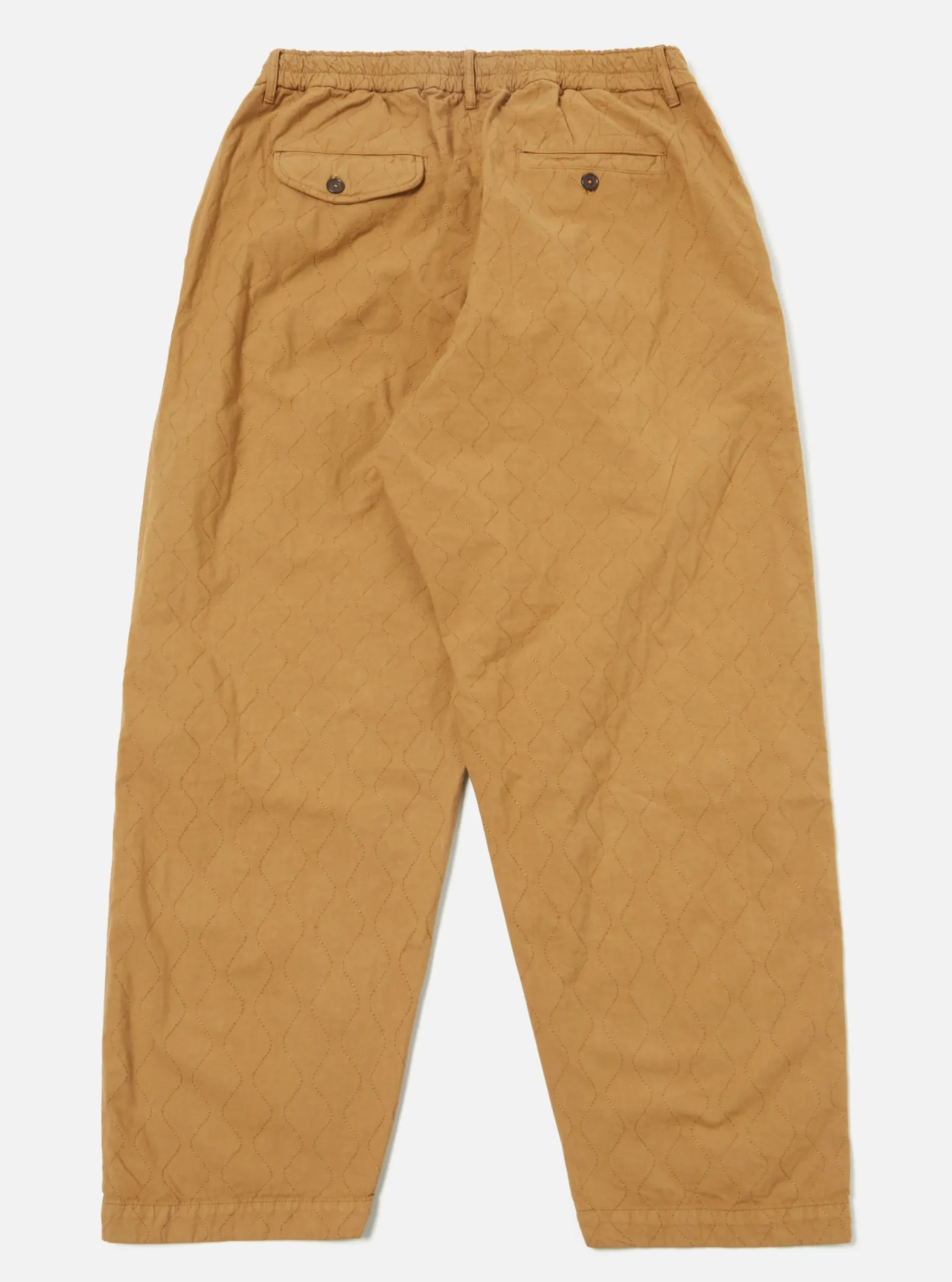 Flash Sale Quilted Oxford Pant In Cumin Cotton Men Trousers.