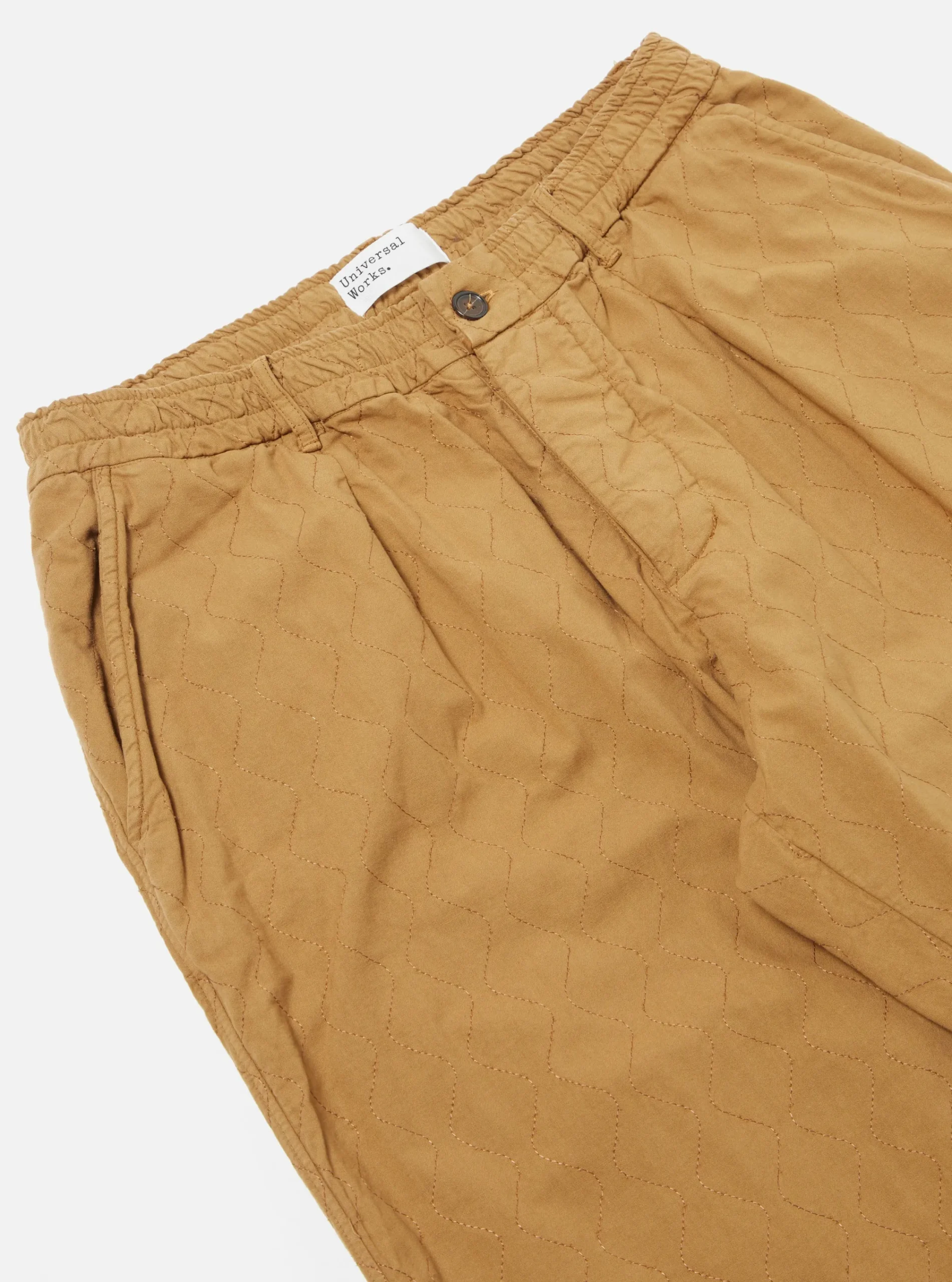 Flash Sale Quilted Oxford Pant In Cumin Cotton Men Trousers.
