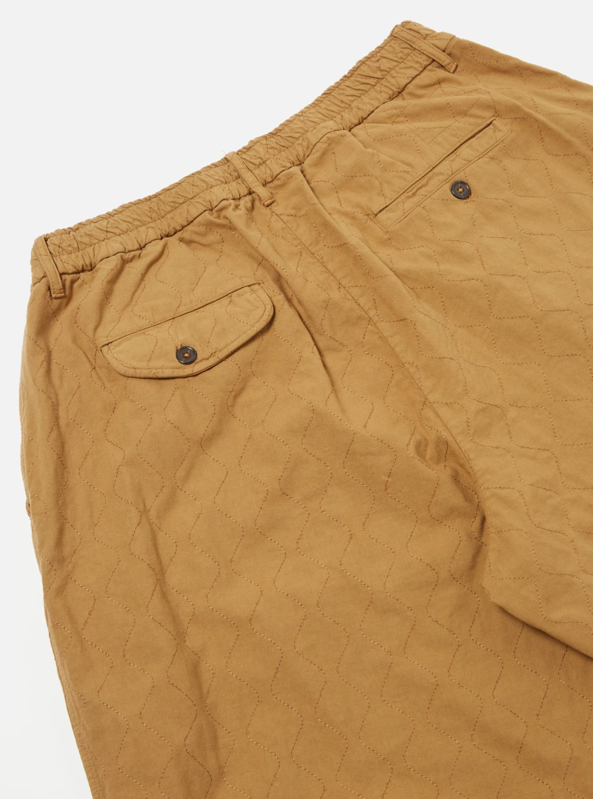 Flash Sale Quilted Oxford Pant In Cumin Cotton Men Trousers.