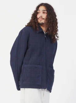 Cheap Quilt Gower Jacket In Navy Winter Twill Men Jackets.