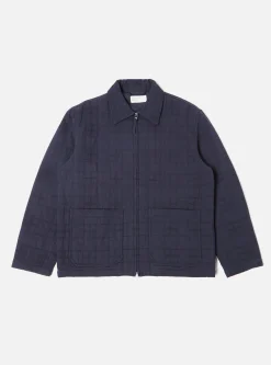 Cheap Quilt Gower Jacket In Navy Winter Twill Men Jackets.