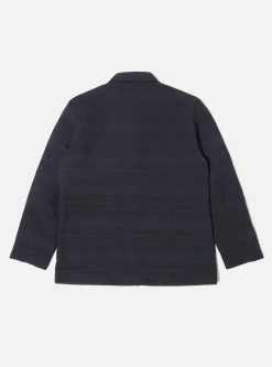 Hot Quilt Simple Bakers Jacket In Navy Winter Twill Men Jackets.