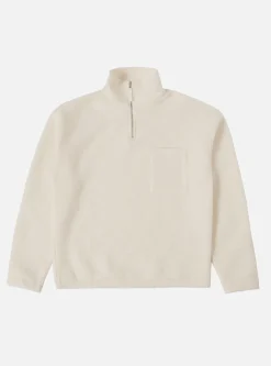 Online Ramsay Quarter Zip In Ecru Wool Fleece Men Fleece.