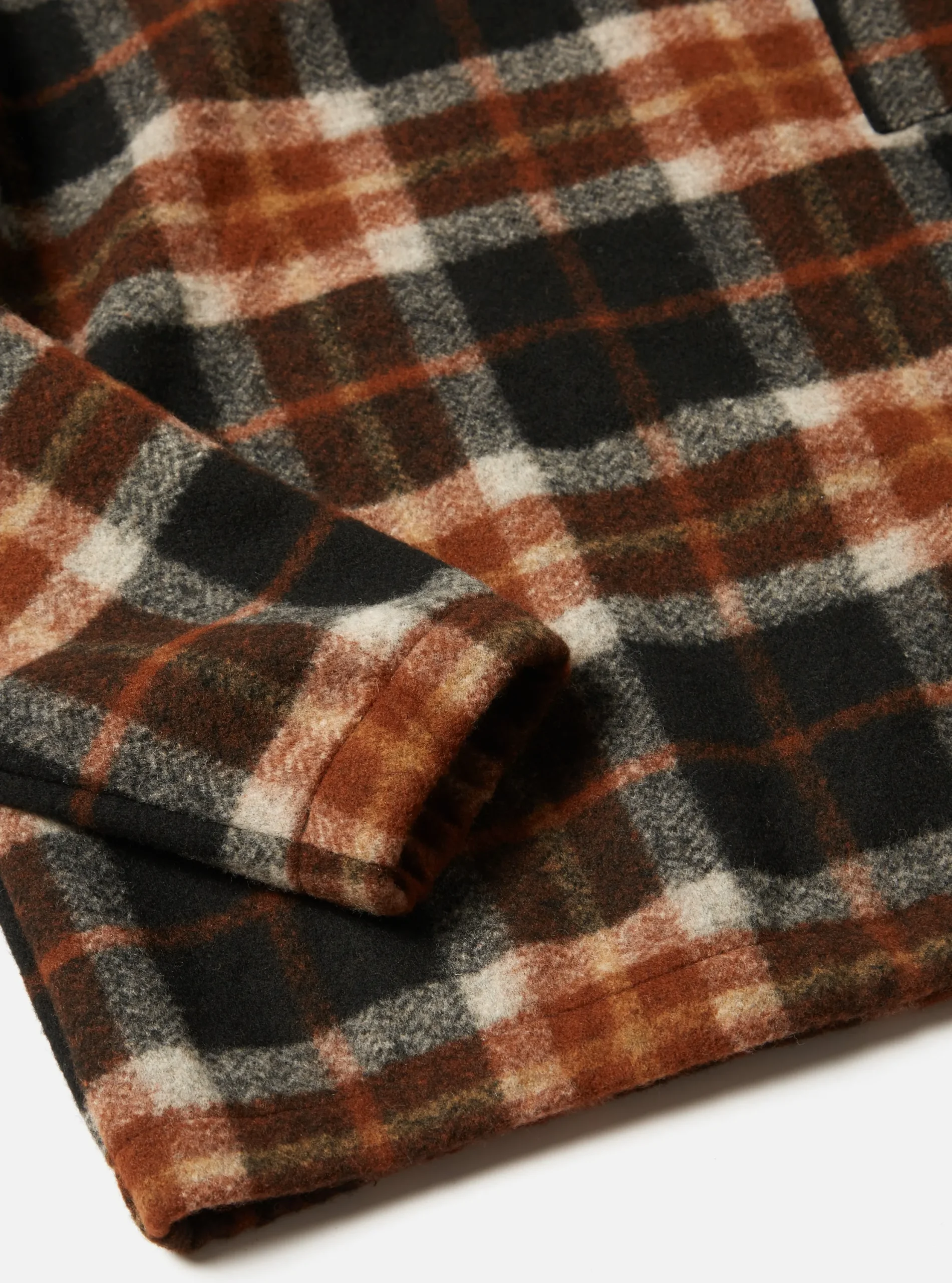 Shop Ramsay Quarter Zip In Brown British Check Fleece Men Fleece.