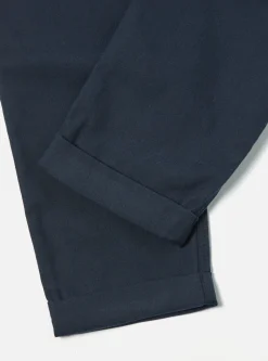 Store Rb Chino In Navy Cotton/Wool Twill Men Trousers.
