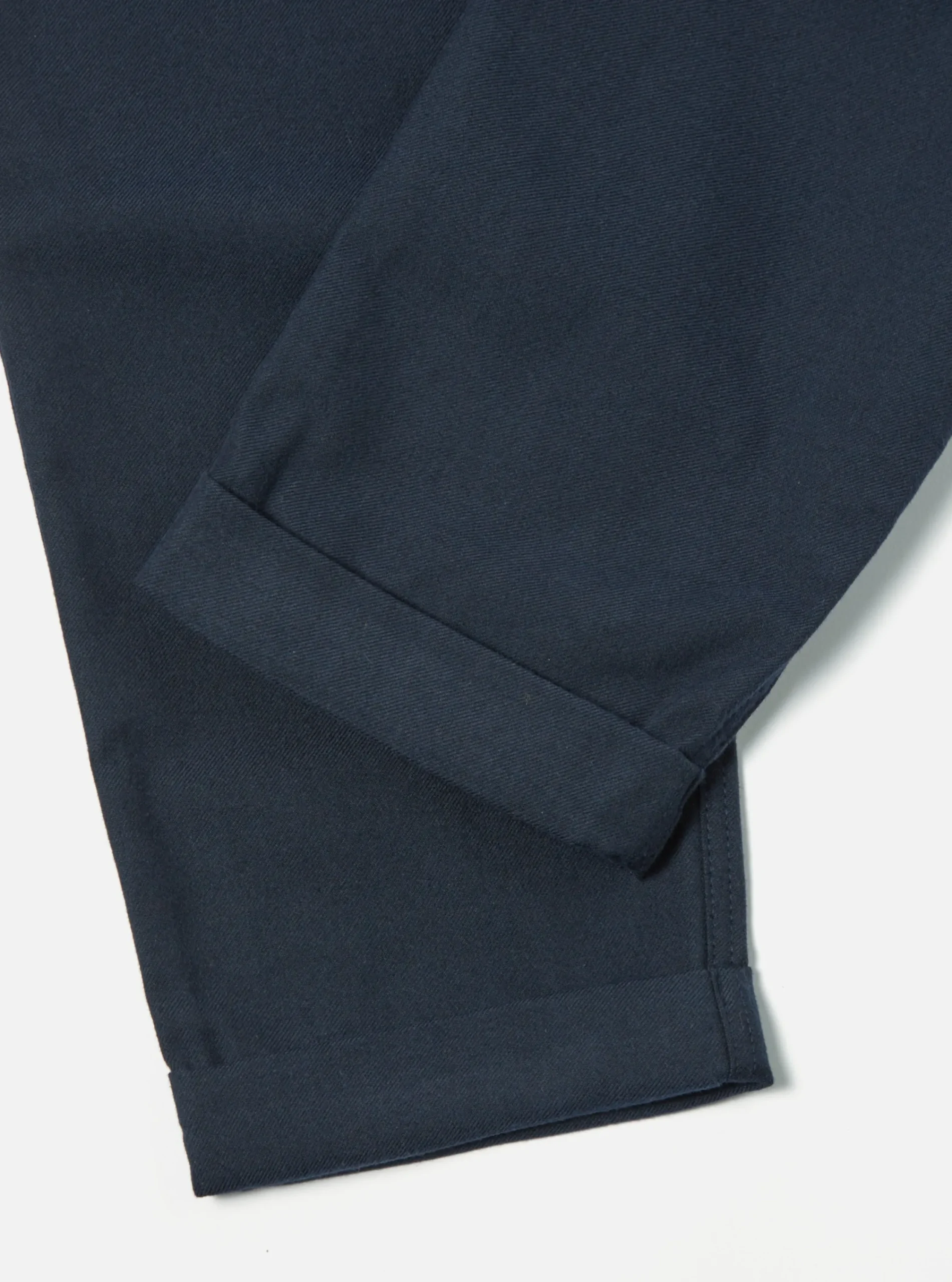 Store Rb Chino In Navy Cotton/Wool Twill Men Trousers.