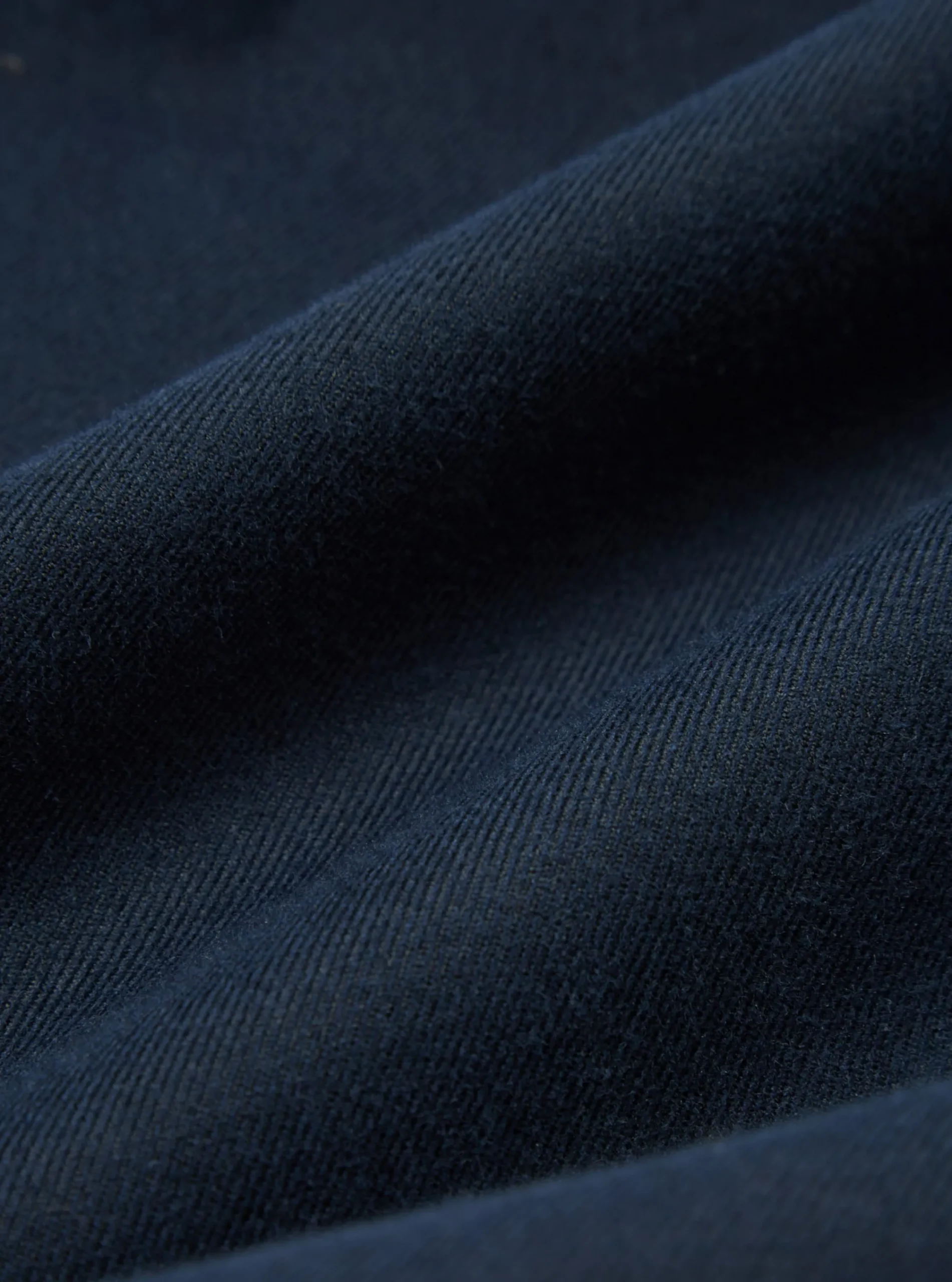 Store Rb Chino In Navy Cotton/Wool Twill Men Trousers.