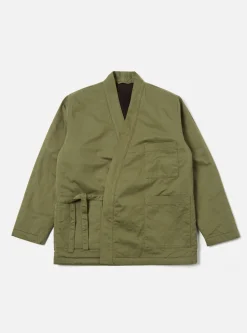 Best Sale Reversible Kyoto Work Jacket In Light Olive Twill/Sherpa Men Coats & Outerwear.