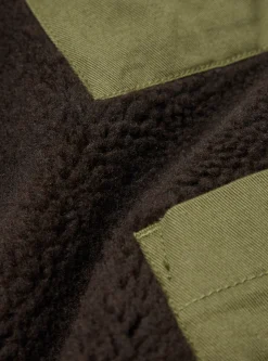 Best Sale Reversible Kyoto Work Jacket In Light Olive Twill/Sherpa Men Coats & Outerwear.