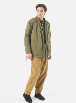 Best Sale Reversible Kyoto Work Jacket In Light Olive Twill/Sherpa Men Coats & Outerwear.