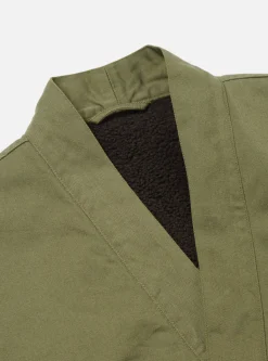 Best Sale Reversible Kyoto Work Jacket In Light Olive Twill/Sherpa Men Coats & Outerwear.
