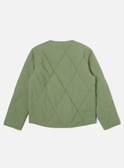Best Reversible Military Liner Jacket In Green/Sand Diamond Quilt Recycled Nylon Men Coats & Outerwear.