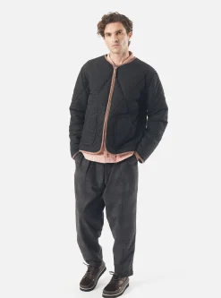 Shop Reversible Military Liner Jacket In Brown/Black Diamond Quilt Recycled Nylon Men Coats & Outerwear.