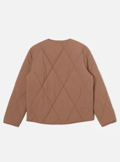 Shop Reversible Military Liner Jacket In Brown/Black Diamond Quilt Recycled Nylon Men Coats & Outerwear.