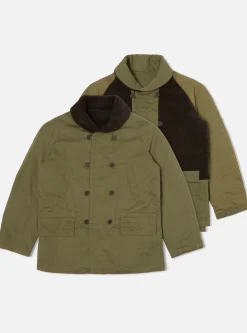 Flash Sale Reversible Mackinaw Jacket Light Olive Twill/Sherpa Men Coats & Outerwear.