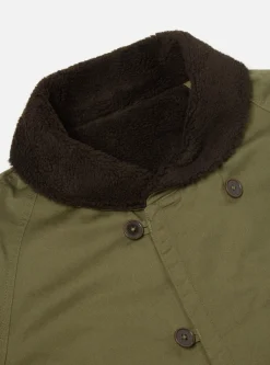 Flash Sale Reversible Mackinaw Jacket Light Olive Twill/Sherpa Men Coats & Outerwear.