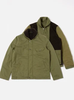 Flash Sale Reversible N1 Jacket In Light Olive Twill/Sherpa Men Coats & Outerwear.
