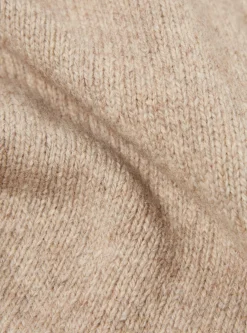 Store Roll Neck In Oatmeal Eco Wool Men Knitwear.