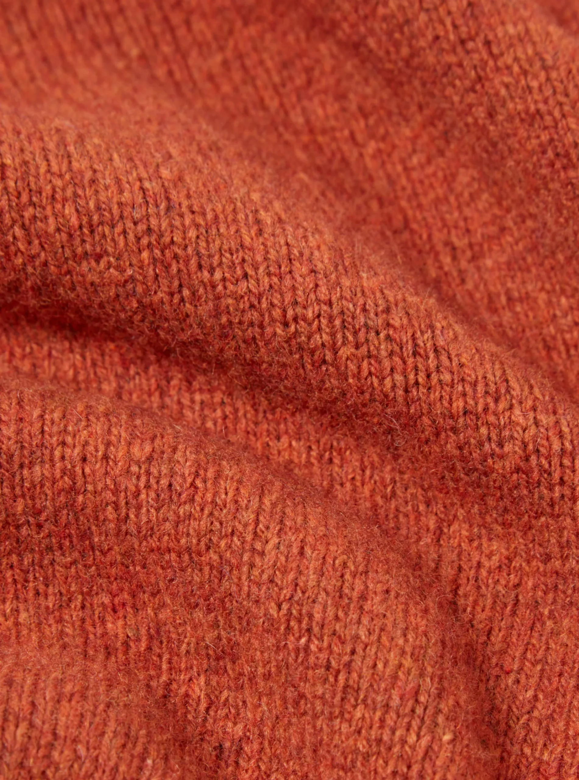 Store Roll Neck In Rust Eco Wool Men Knitwear.