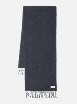 Discount Scarf In Charcoal Recycled Woven Wool Men Accessories.