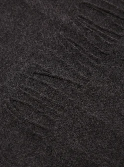 Discount Scarf In Charcoal Recycled Woven Wool Men Accessories.