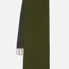 Sale Scarf In Green/Charcoal Double Sided Men Accessories.