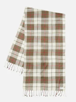 Flash Sale Scarf In Mixed Olive Check Rayon Men Accessories.