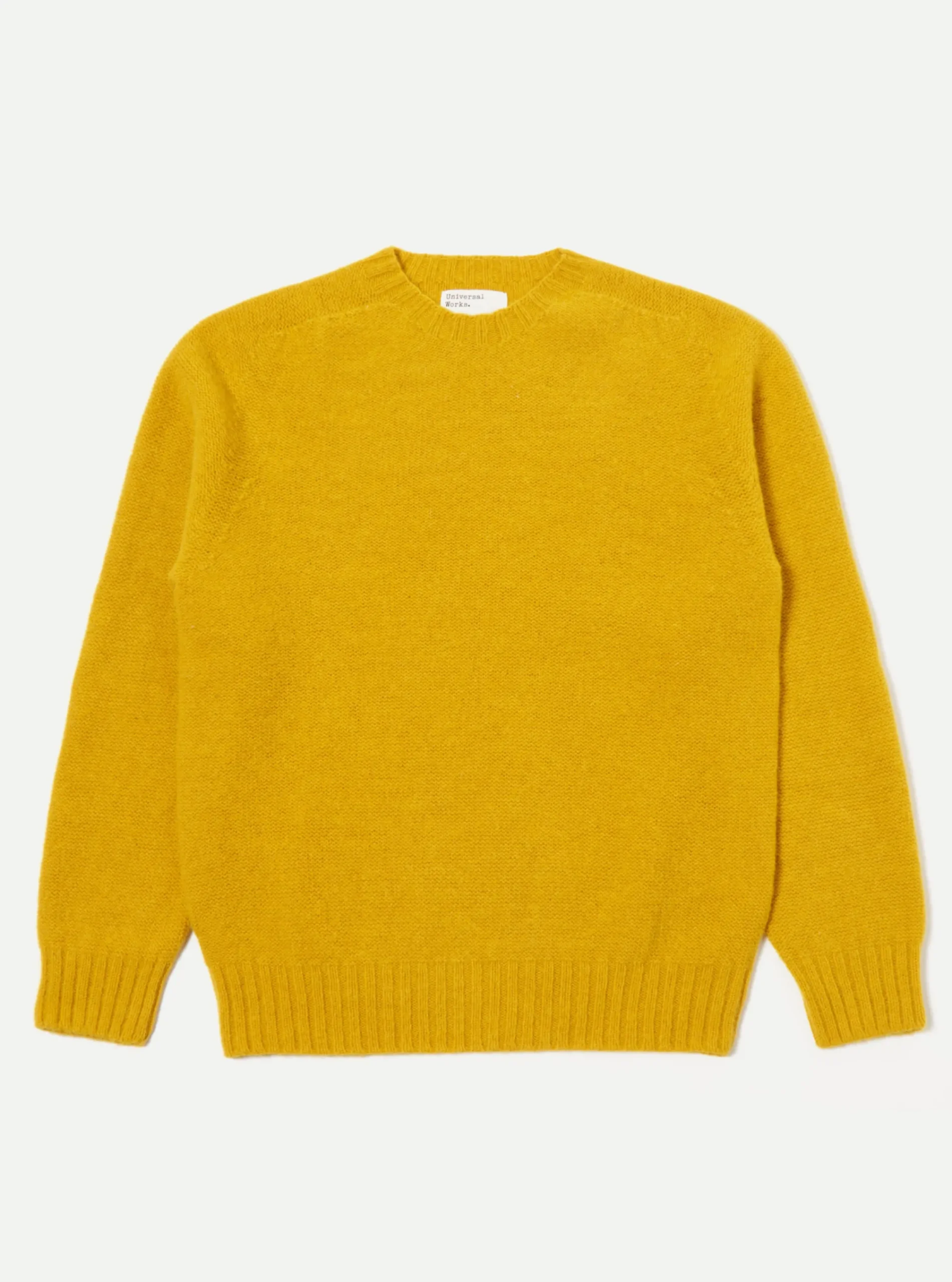 Fashion Seamless Crew In Gold Supersoft Knit Men Knitwear.
