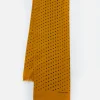 New Short Scarf In Gold/Black Dot Print Men Accessories.