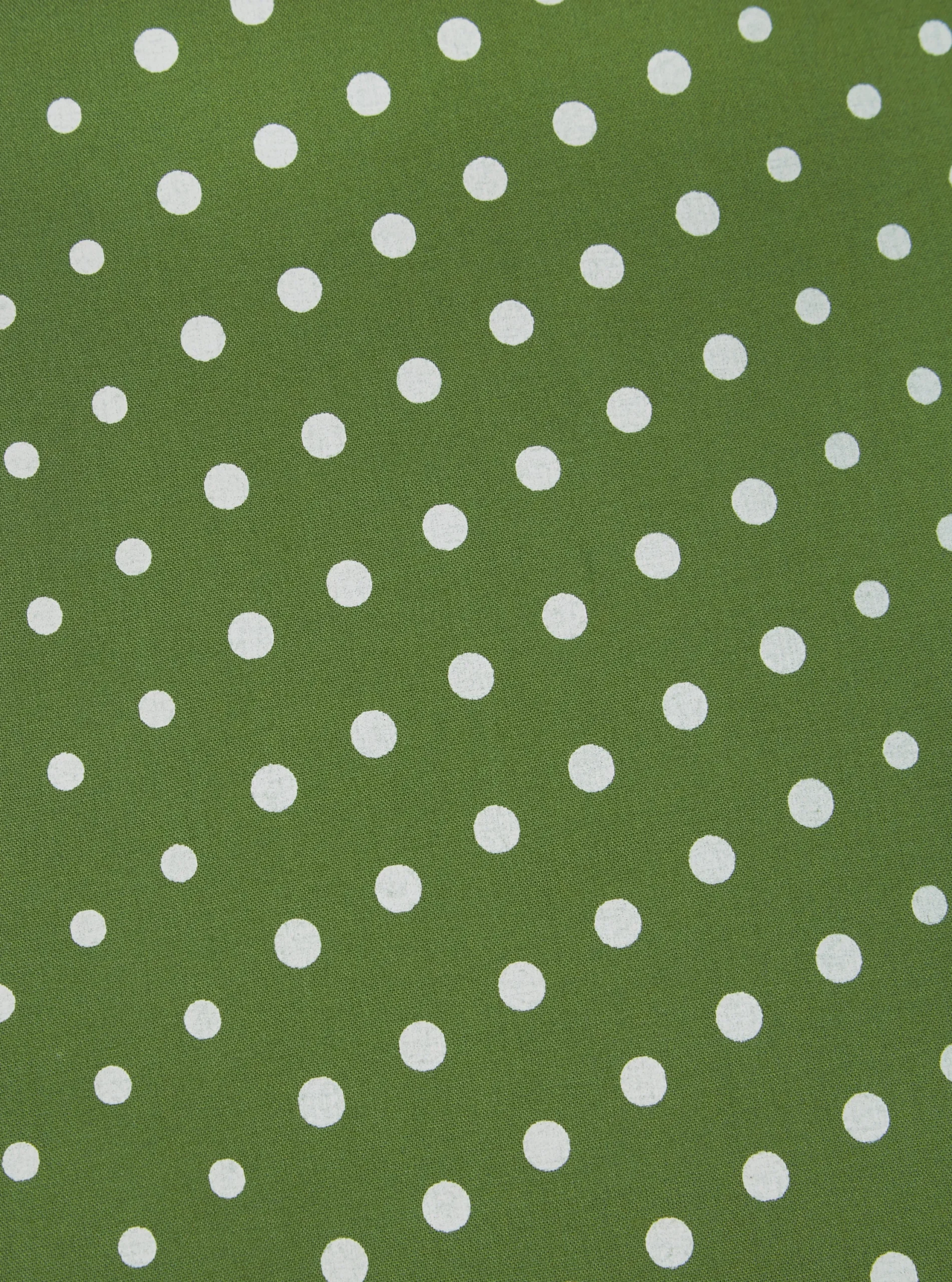 Flash Sale Short Scarf In Green Dot Print Men Accessories.