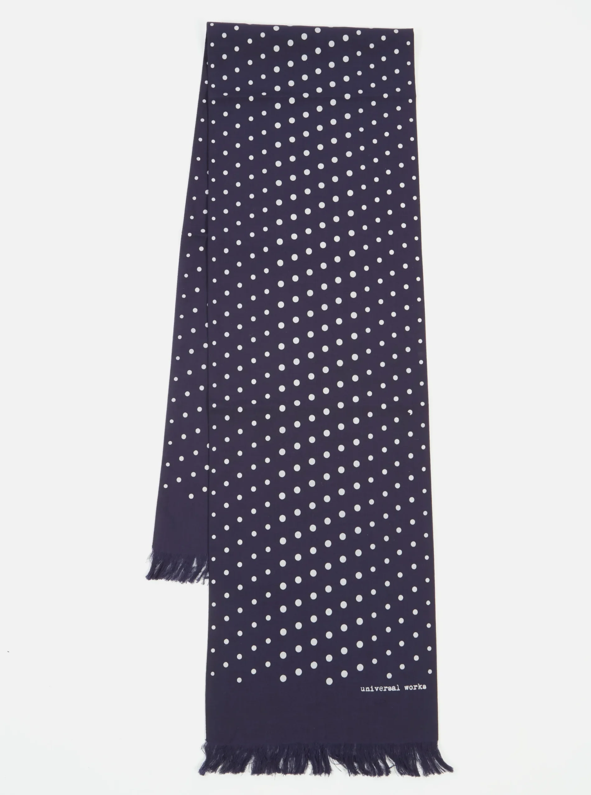 Best Sale Short Scarf In Navy Dot Print Men Accessories.