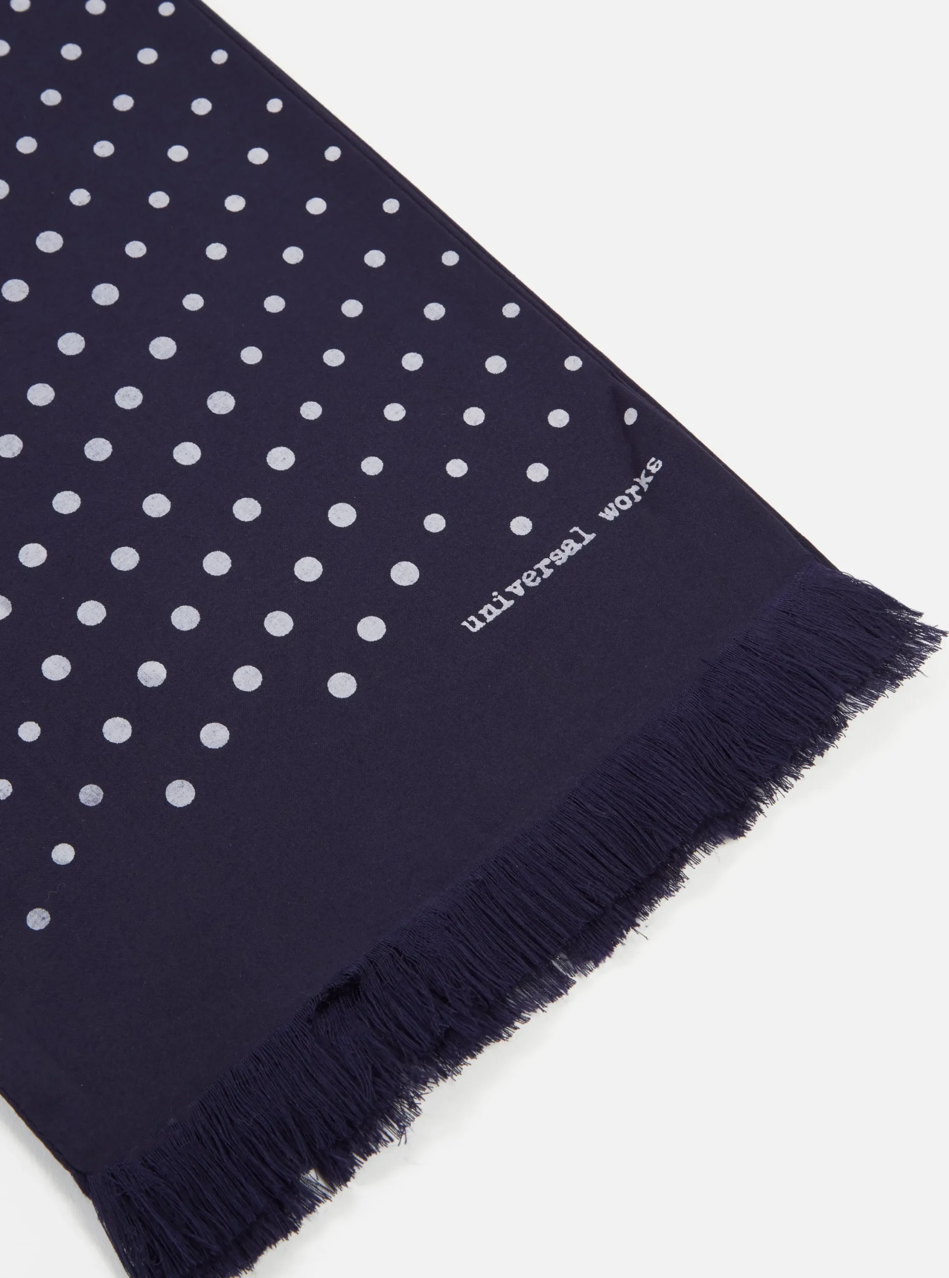 Best Sale Short Scarf In Navy Dot Print Men Accessories.