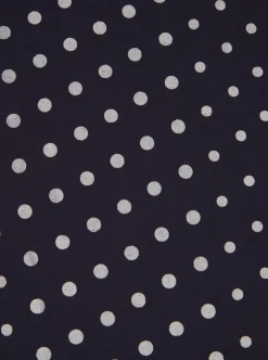 Best Sale Short Scarf In Navy Dot Print Men Accessories.