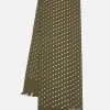 Best Short Scarf In Olive Dot Print Men Accessories.