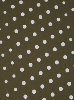 Best Short Scarf In Olive Dot Print Men Accessories.