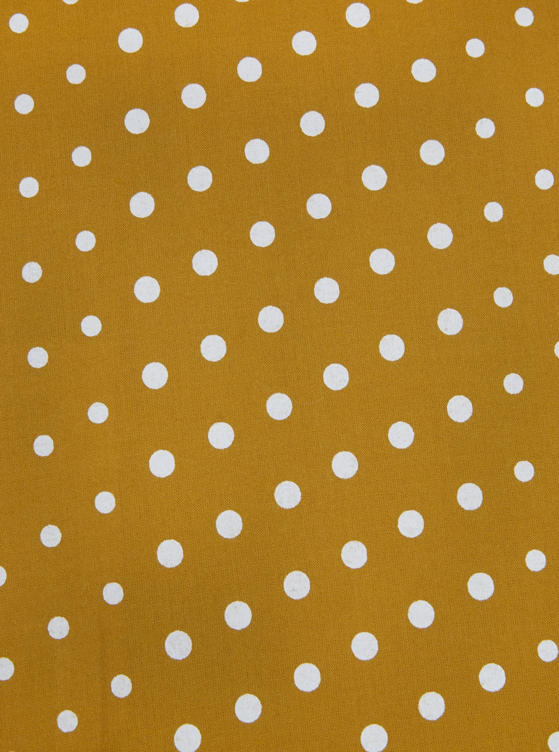 Store Short Scarf In Mustard Dot Print Men Accessories.