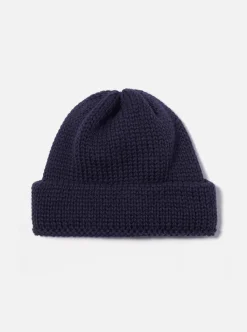 Best Short Watch Cap In Navy British Wool Men Accessories.