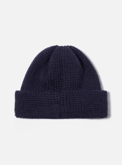 Best Short Watch Cap In Navy British Wool Men Accessories.