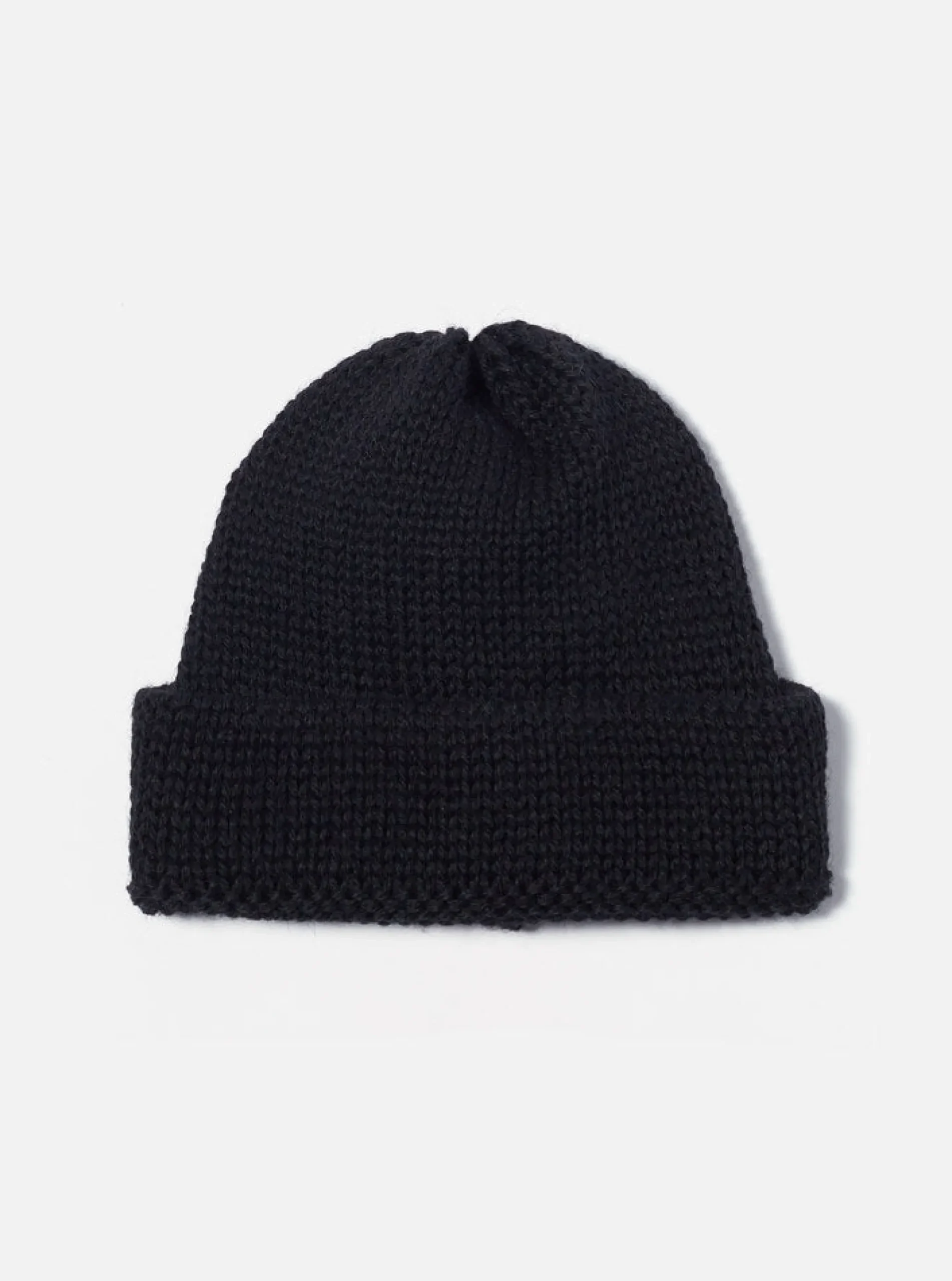 Flash Sale Short Watch Cap In Black British Wool Men Accessories.