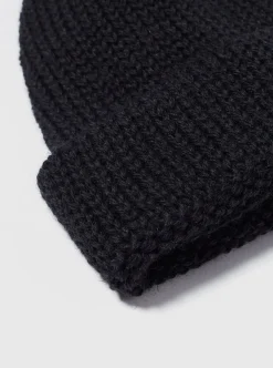 Flash Sale Short Watch Cap In Black British Wool Men Accessories.
