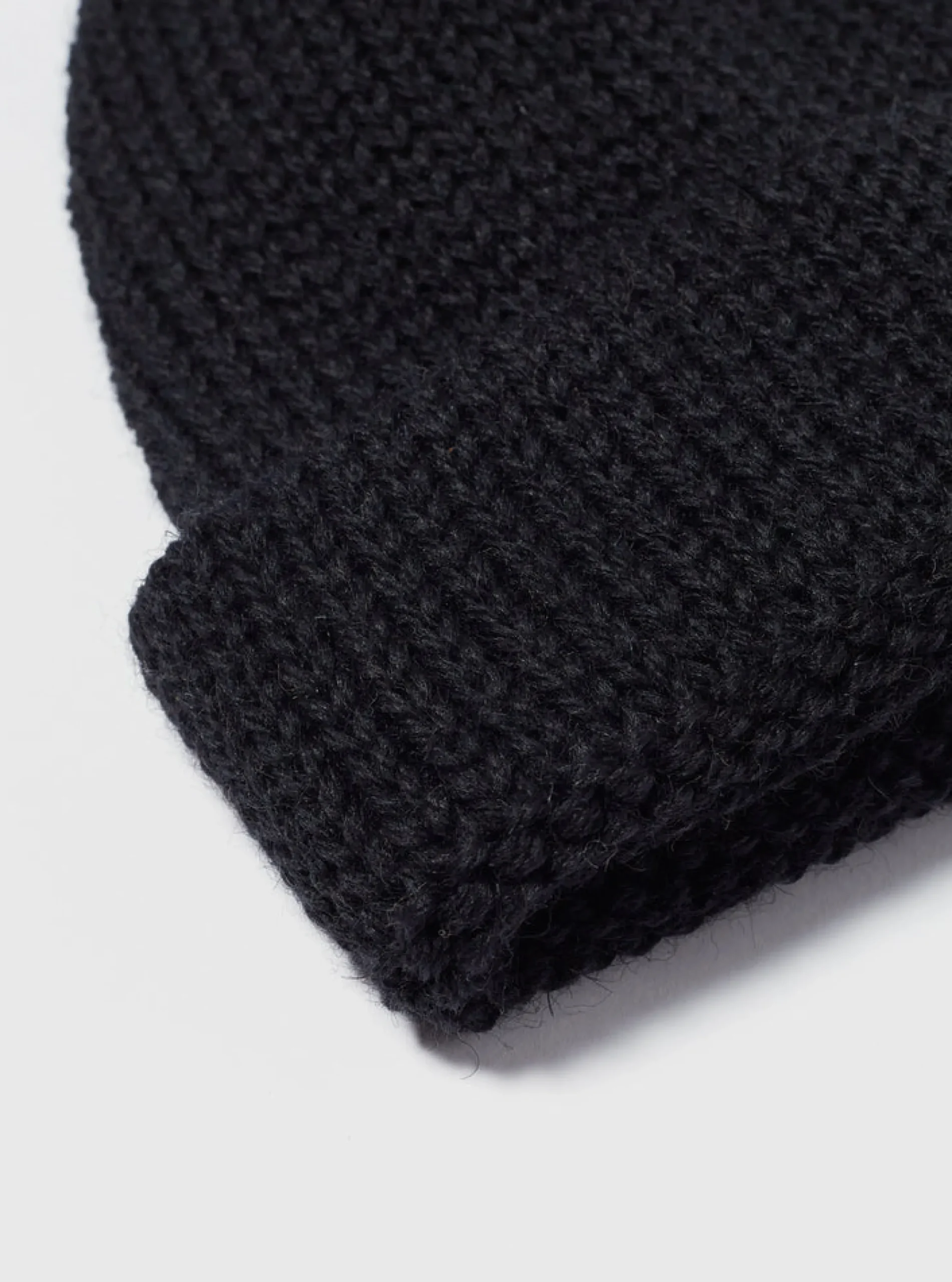 Flash Sale Short Watch Cap In Black British Wool Men Accessories.