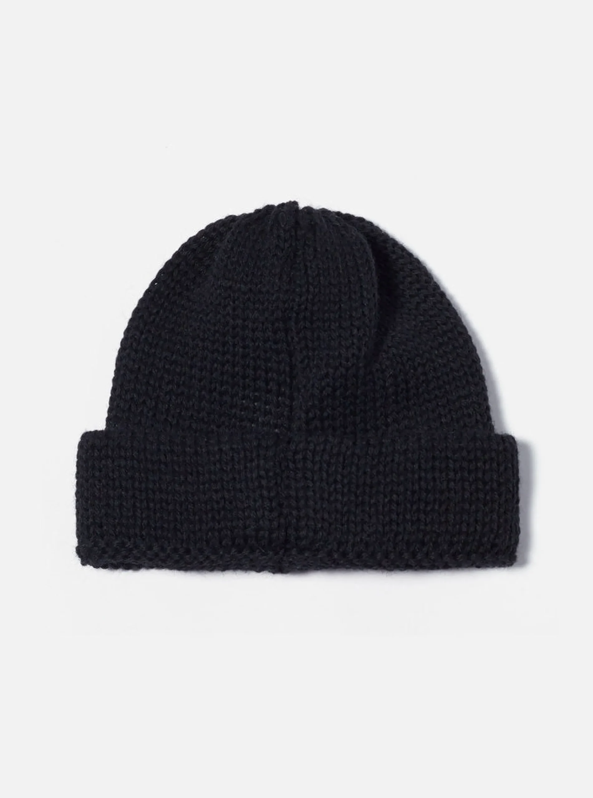 Flash Sale Short Watch Cap In Black British Wool Men Accessories.