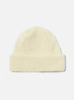 New Short Watch Cap In Ecru British Wool Men Accessories.