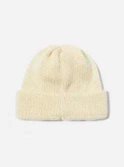 New Short Watch Cap In Ecru British Wool Men Accessories.