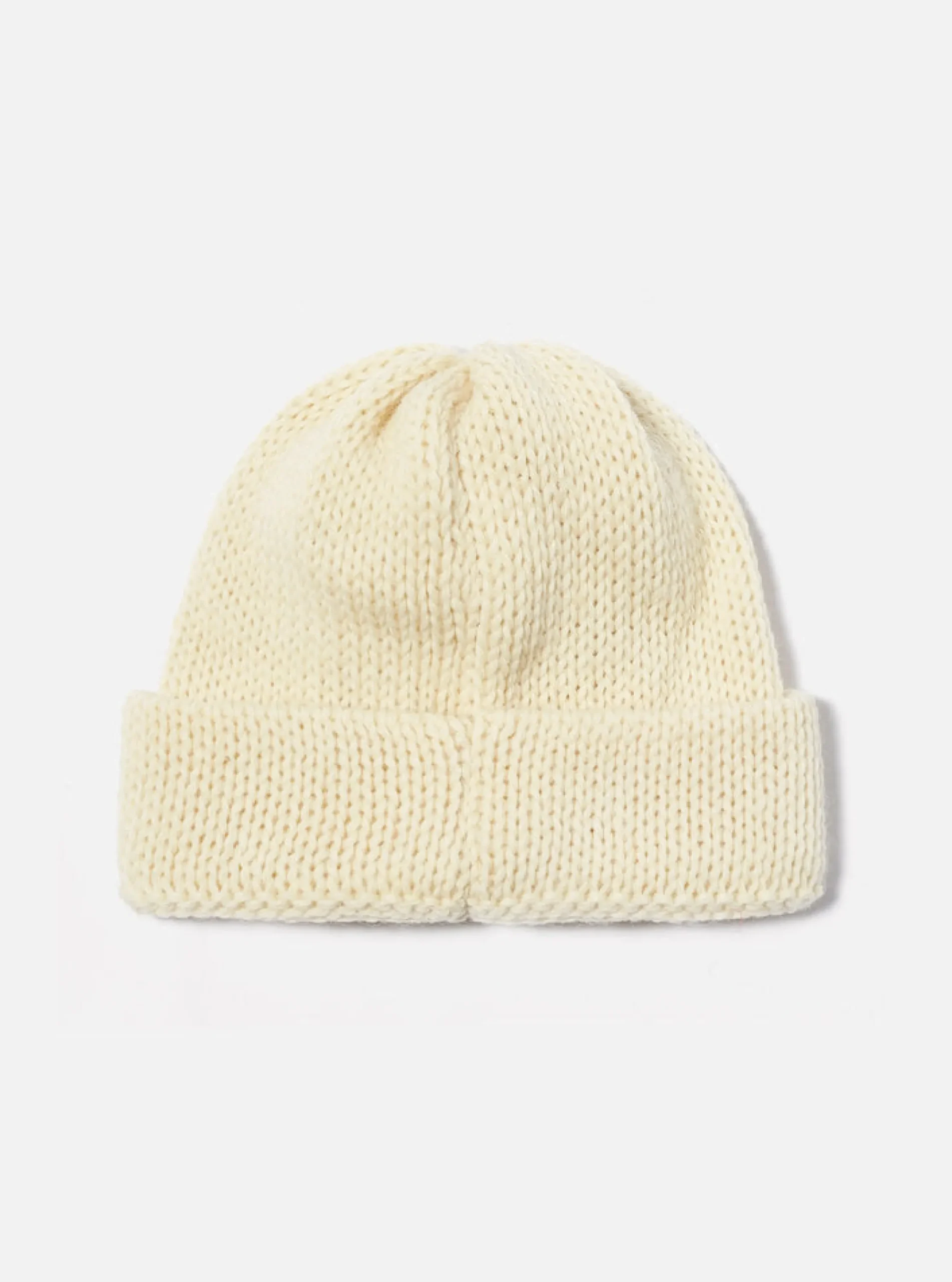 New Short Watch Cap In Ecru British Wool Men Accessories.